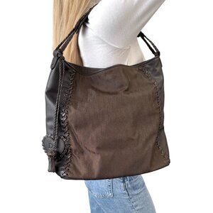 Christian Dior Vintage 2007 Logo Trotter Monogram Tote Bag Heart Brown [106420]